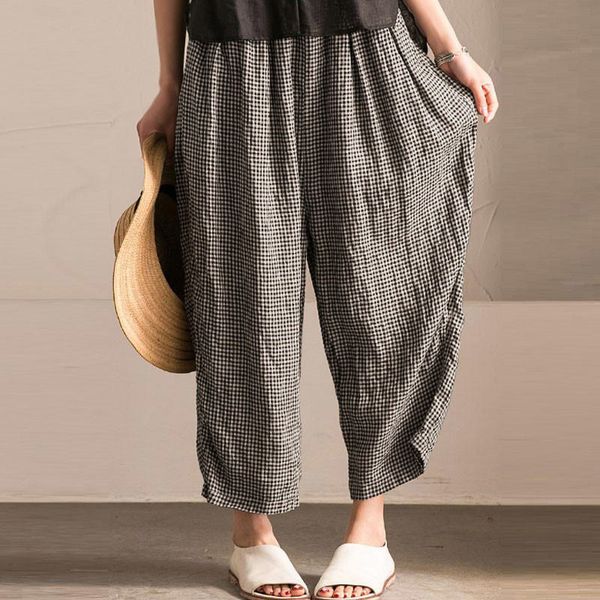women's pants & capris women plaid high waist wide leg trousers vintage elastic loose casual woman's long autumn ladies clothes pl, Black;white
women's pants & capris women plaid high waist wide leg trousers vintage elastic loose casual woman's long autumn ladies clothes pl, Black;white