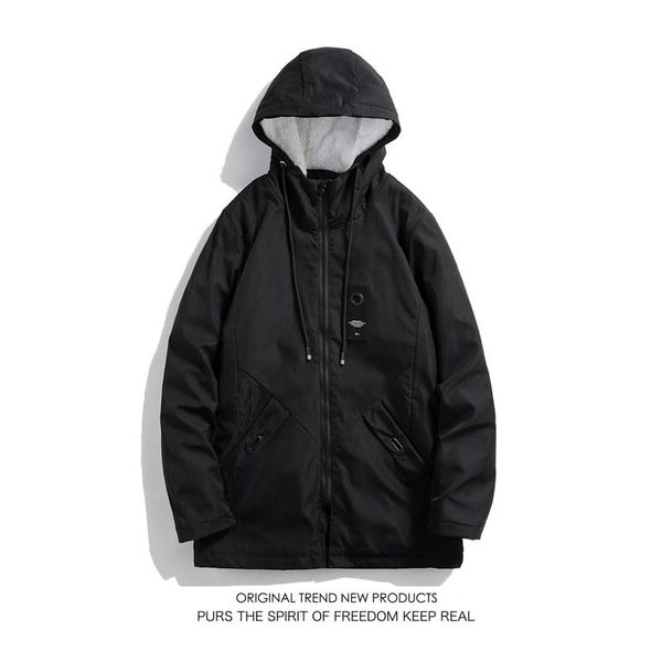 men's jackets thick cotton jacket winter fashion classic solid color clothes lamb hair mid-length hooded mens m-3xl, Black;brown
men's jackets thick cotton jacket winter fashion classic solid color clothes lamb hair mid-length hooded mens m-3xl, Black;brown