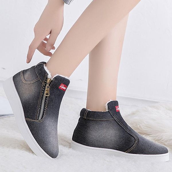 boots snow women's winter thicken korean short tube flat bottom bread denim shoes students plus cotton shoes#111, Black
boots snow women's winter thicken korean short tube flat bottom bread denim shoes students plus cotton shoes#111, Black