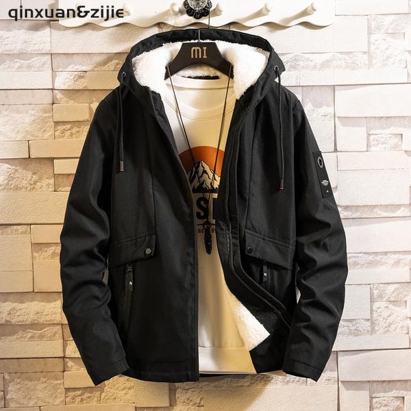 men's jackets winter cardigan male solid korea fashion fleece warm hooded coats casual clothing autumn 2021 drop, Black;brown
men's jackets winter cardigan male solid korea fashion fleece warm hooded coats casual clothing autumn 2021 drop, Black;brown