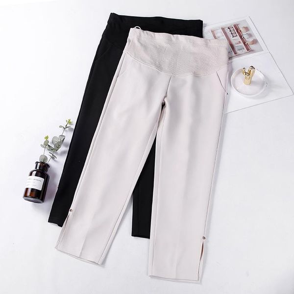 maternity bottoms pants summer casual loose comfy belly support elastic high waist stretch trousers, White
maternity bottoms pants summer casual loose comfy belly support elastic high waist stretch trousers, White