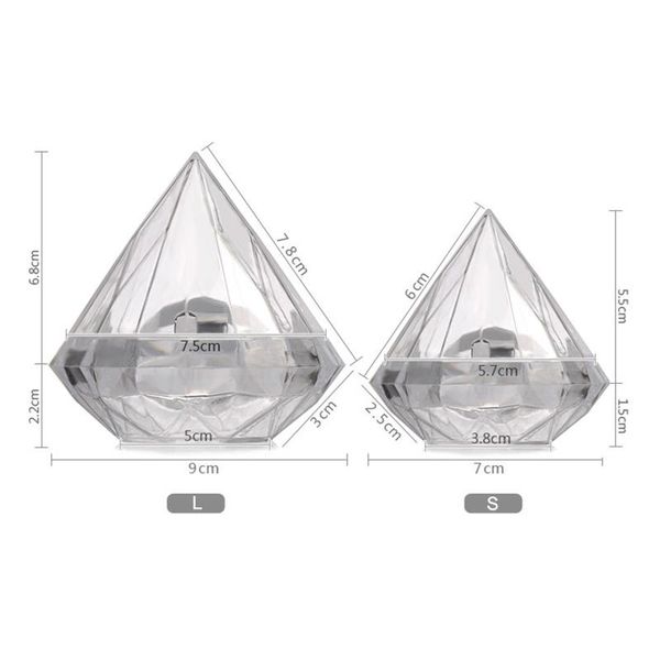 12pcs candy box grade transparent plastic diamond shape container halloween children yg gift wrap
12pcs candy box grade transparent plastic diamond shape container halloween children yg gift wrap