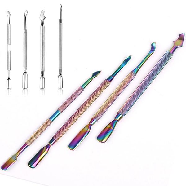 nail art kits manicure set kit for nails care pedicure tools dual-ended cuticle pusher remover rainbow stainless steel tool
nail art kits manicure set kit for nails care pedicure tools dual-ended cuticle pusher remover rainbow stainless steel tool