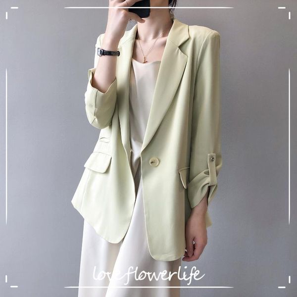 women's jackets cozok thin 7 / 3 sleeve suit for women 2021 spring and summer korean loose one button coat fashion 7976, Black;brown
women's jackets cozok thin 7 / 3 sleeve suit for women 2021 spring and summer korean loose one button coat fashion 7976, Black;brown