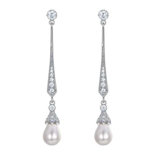 dangle & chandelier tuliper pearl long earrings copper cubic zircon for women wedding party jewelry dangling, Silver
dangle & chandelier tuliper pearl long earrings copper cubic zircon for women wedding party jewelry dangling, Silver