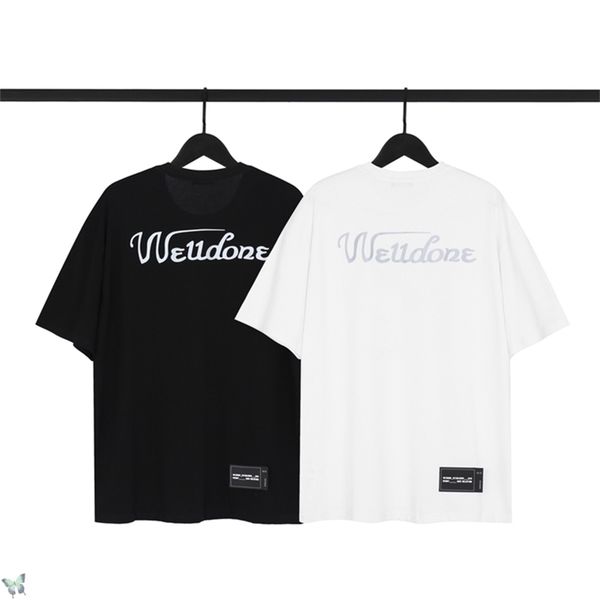 3m reflective welldone t-shirt men women 100% cotton well done t shirt oversize tee 210420, White
3m reflective welldone t-shirt men women 100% cotton well done t shirt oversize tee 210420, White