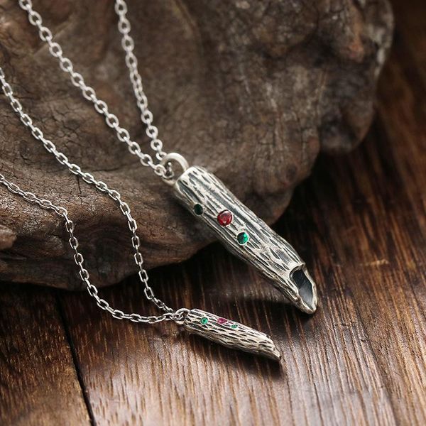 chains 2021 original design "dead wood in spring" couple necklace dead pendant holiday gifts for men and women., Silver
chains 2021 original design "dead wood in spring" couple necklace dead pendant holiday gifts for men and women., Silver