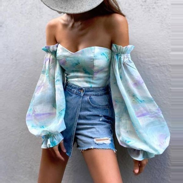 women's blouses & shirts women chiffon ladies slash neck strapless vintage printing casual lantern sleeves pullover elegant, White
women's blouses & shirts women chiffon ladies slash neck strapless vintage printing casual lantern sleeves pullover elegant, White
