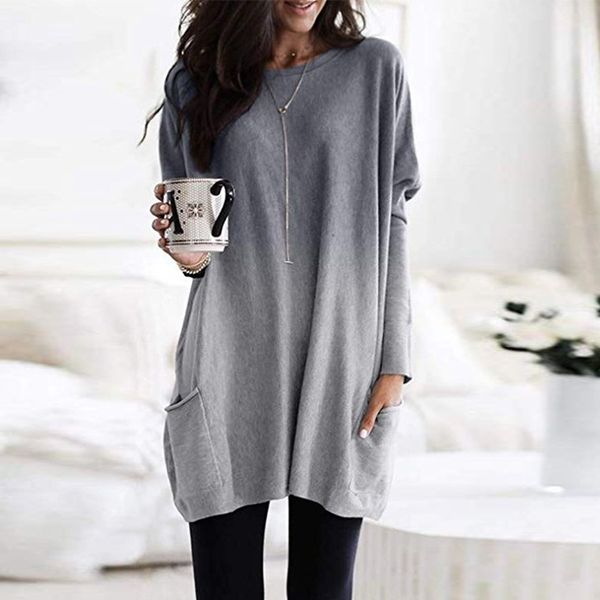 autumn plus size tunic womens and blouses loose gradient color casual long sleeve blouse blusas mujer de moda 210603, White
autumn plus size tunic womens and blouses loose gradient color casual long sleeve blouse blusas mujer de moda 210603, White