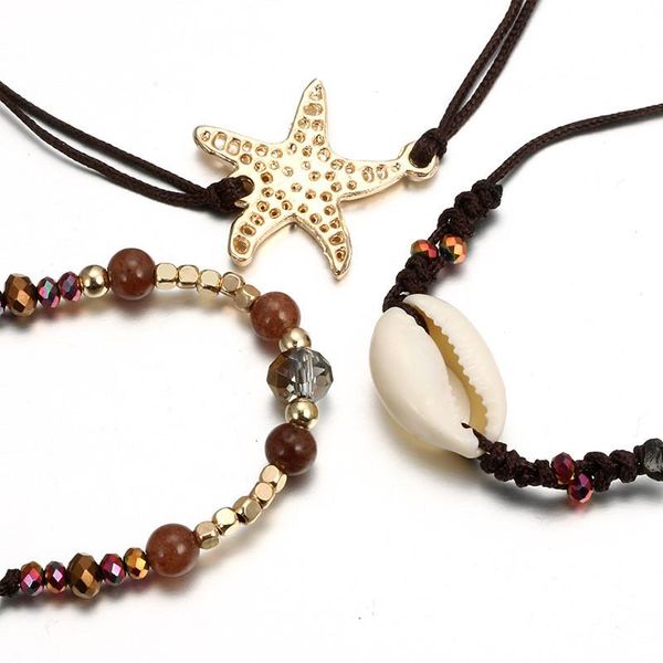 charm bracelets jewelry bohemian alloy rice beads shell hand-woven multilayer rope ankle foot chain tornozeleira feminina tobilleras, Golden;silver
charm bracelets jewelry bohemian alloy rice beads shell hand-woven multilayer rope ankle foot chain tornozeleira feminina tobilleras, Golden;silver