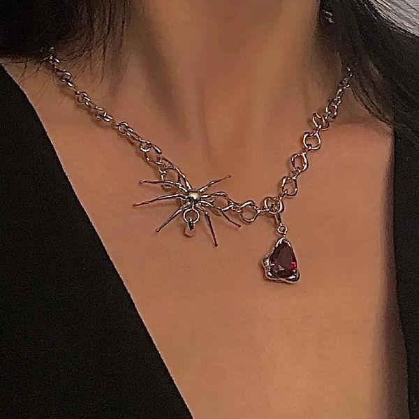 chokers gothic hip hop spider red crystal butterfly pendant necklace chunky chain choker for women girls jewelry halloween gift, Golden;silver
chokers gothic hip hop spider red crystal butterfly pendant necklace chunky chain choker for women girls jewelry halloween gift, Golden;silver