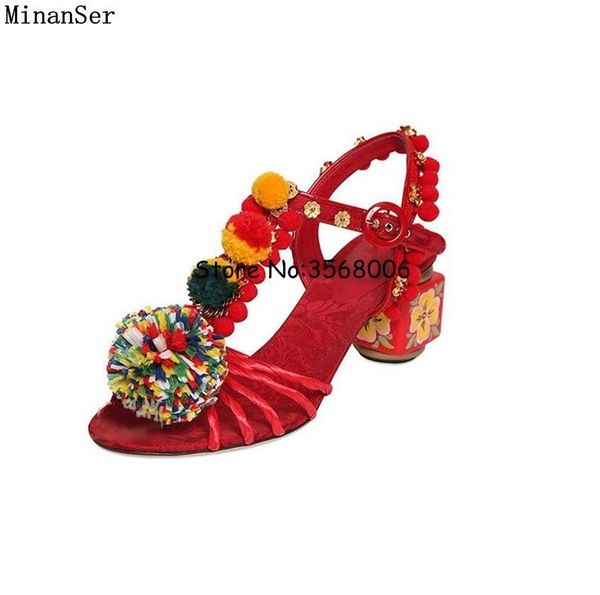 bohemia designed ethnic pompom women buckle strap sandals chunky heels ball party dress high flower rhinestone lady shoes, Black
bohemia designed ethnic pompom women buckle strap sandals chunky heels ball party dress high flower rhinestone lady shoes, Black