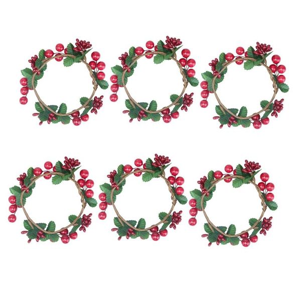 table runner 6pcs christmas candle rings wreaths,berry with green leaves for pillars small wreaths rustic wedding centerpiec
table runner 6pcs christmas candle rings wreaths,berry with green leaves for pillars small wreaths rustic wedding centerpiec