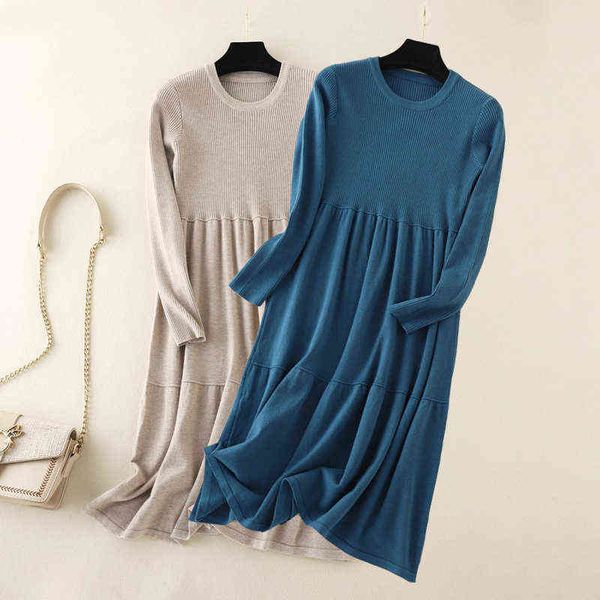 autumn midi long sweater purple dress elegant women winter new base with loose large size a-line knitted dress female vestidos y1204, Black;gray
autumn midi long sweater purple dress elegant women winter new base with loose large size a-line knitted dress female vestidos y1204, Black;gray