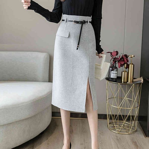 casual dresses solid high waist skirts women winter woolen skirt long slim bodycon pencil jupe femme with belt side slit midi saia, Black;gray
casual dresses solid high waist skirts women winter woolen skirt long slim bodycon pencil jupe femme with belt side slit midi saia, Black;gray