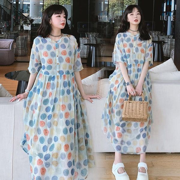 maternity dresses block color polka dot chiffon dress for summer fashion printing pregnant woman long loose with liner sweet, White
maternity dresses block color polka dot chiffon dress for summer fashion printing pregnant woman long loose with liner sweet, White