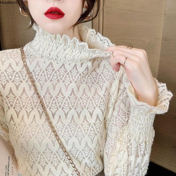 Women's Blouses & Shirts Summer High Collar Shirt Long Sleeve Tops Hollow Blouse Girl Lace Casual Fashion Lady Loose, White
Women's Blouses & Shirts Summer High Collar Shirt Long Sleeve Tops Hollow Blouse Girl Lace Casual Fashion Lady Loose, White