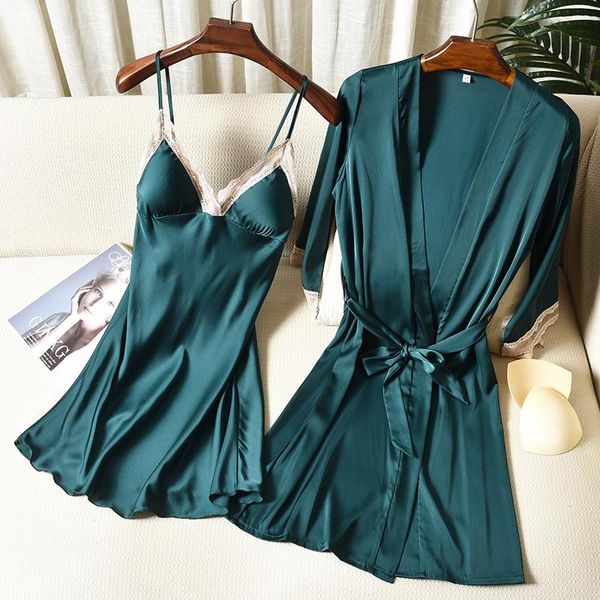 women's sleepwear women summer nightgown suit satin twinset robe set casual negligee lace trim bathrobe kimono bath gown v-neck, Black;red
women's sleepwear women summer nightgown suit satin twinset robe set casual negligee lace trim bathrobe kimono bath gown v-neck, Black;red