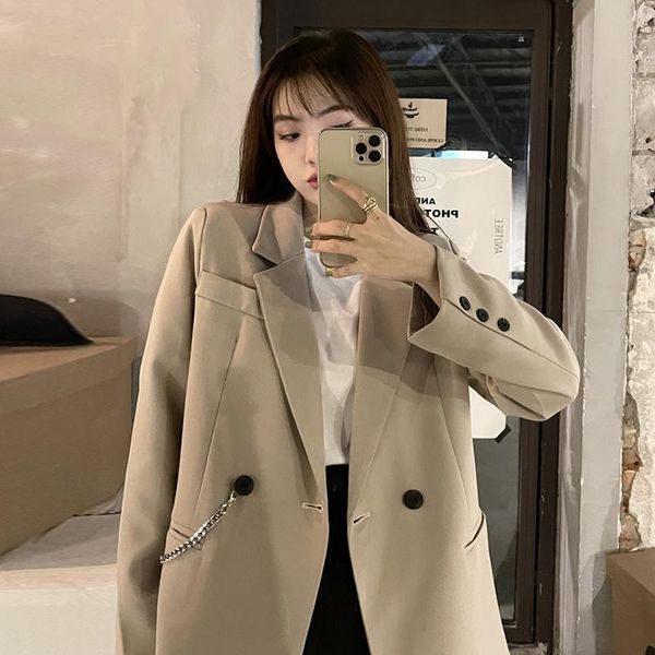 women's suits & blazers fried street suit coat spring autumn versatile 2021 design sense small work, White;black
women's suits & blazers fried street suit coat spring autumn versatile 2021 design sense small work, White;black