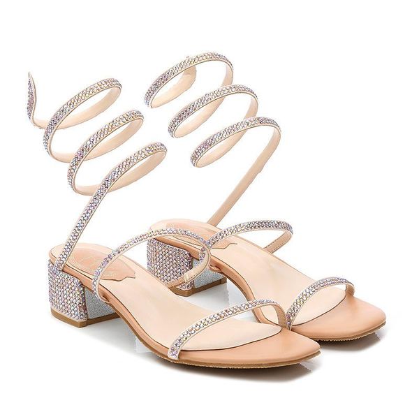drill bandage rhinestone toe sandals woman 2021 small coarse heel dress shoes, Black
drill bandage rhinestone toe sandals woman 2021 small coarse heel dress shoes, Black