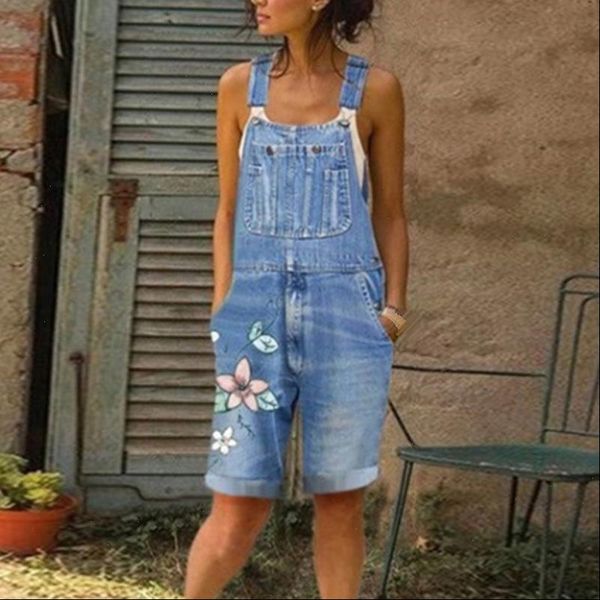 summer denim playsuit women romper casual floral print short jumpsuits female pockets retro jeans shorts ladies, Black;white
summer denim playsuit women romper casual floral print short jumpsuits female pockets retro jeans shorts ladies, Black;white