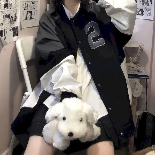 men's jackets oversized jacket harajuku casual bomber vintage baseball college korean fashion women's clothing 2021 slim, Black;brown
men's jackets oversized jacket harajuku casual bomber vintage baseball college korean fashion women's clothing 2021 slim, Black;brown