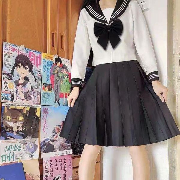 women's t-shirt japanese school uniform harajuku y2k shirt woman e girl mini pleated skirts black casual kawaii indie two piece set clo, White
women's t-shirt japanese school uniform harajuku y2k shirt woman e girl mini pleated skirts black casual kawaii indie two piece set clo, White