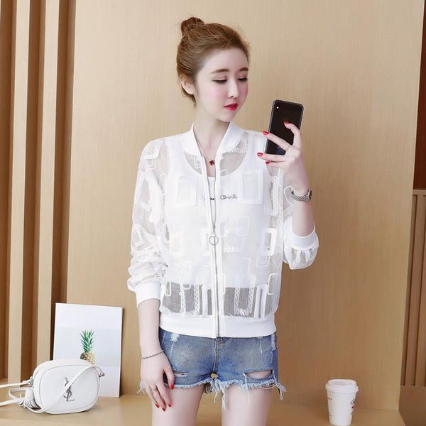 women's jackets summer women jacket thin hollow short fashion coat sunscreen streetwear female, Black;brown
women's jackets summer women jacket thin hollow short fashion coat sunscreen streetwear female, Black;brown