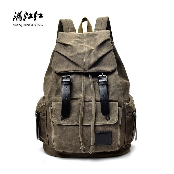 backpack vintage canvas drawstring travel men fashion male lap15 inch rucksack casual school bags for boys wd012
backpack vintage canvas drawstring travel men fashion male lap15 inch rucksack casual school bags for boys wd012