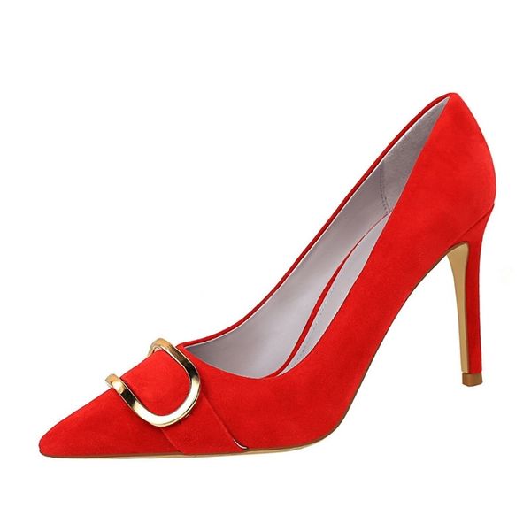 sandals brand women pumps fashion flock metal buckle office lady shoes elegant stiletto high heels spring autumn bussines female v, Black
sandals brand women pumps fashion flock metal buckle office lady shoes elegant stiletto high heels spring autumn bussines female v, Black
