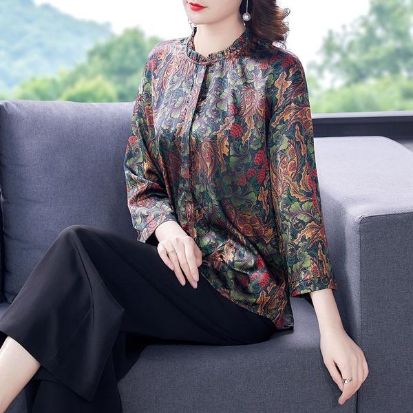 women's blouses & shirts coigarsam shirt womens spring 2021 casual print silk straight design and color women, White
women's blouses & shirts coigarsam shirt womens spring 2021 casual print silk straight design and color women, White