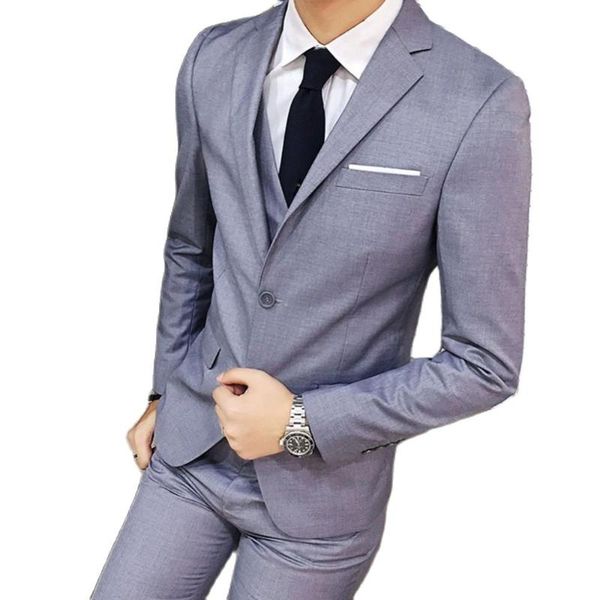 men's suits & blazers 2021 three-piece plus size men blazer suit set slim fits wedding business formal vest jacket coat pants for, White;black
men's suits & blazers 2021 three-piece plus size men blazer suit set slim fits wedding business formal vest jacket coat pants for, White;black