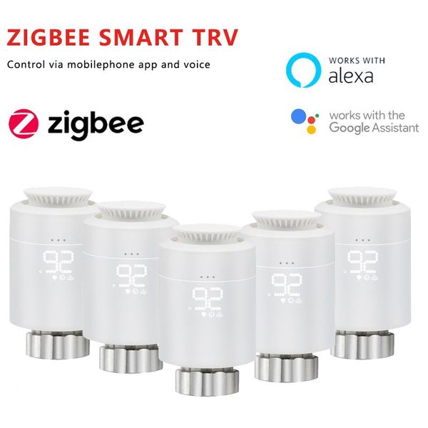 smart home control tuya zigbee radiator actuator trv programmable thermostatic valve temperature controller support alexa
smart home control tuya zigbee radiator actuator trv programmable thermostatic valve temperature controller support alexa