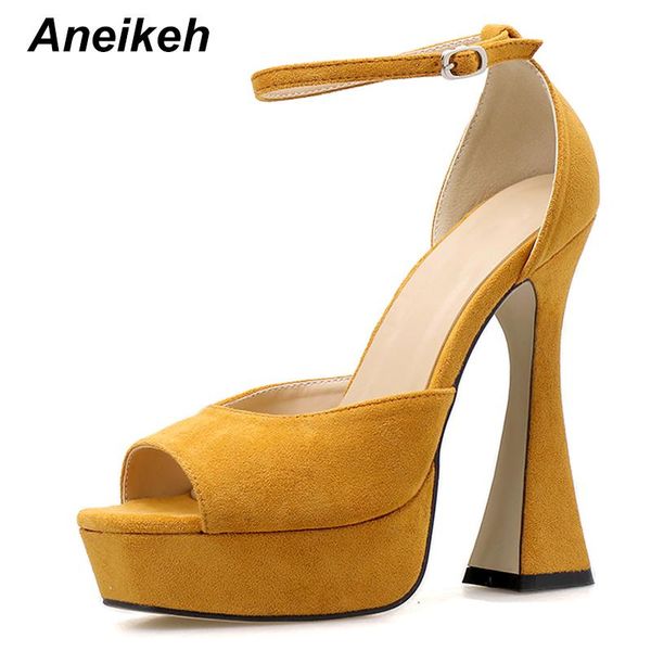 sandals aneikeh fashion flock thick high heels pumps women shoes slip on open toe spike ladies party wedding nightclub, Black
sandals aneikeh fashion flock thick high heels pumps women shoes slip on open toe spike ladies party wedding nightclub, Black