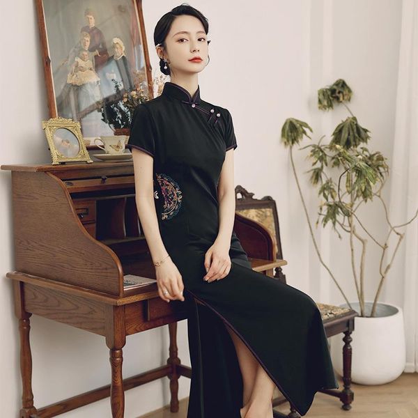 ethnic clothing h.rong.x summer spring retro cheongsam chinesestyle elegant improved chipao bodycon fashion embroidered fall artistic dress, Red
ethnic clothing h.rong.x summer spring retro cheongsam chinesestyle elegant improved chipao bodycon fashion embroidered fall artistic dress, Red