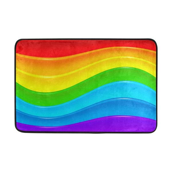 carpets 40*60cm home decor bright rainbow waves design floor mat rug polyester fabric non-slip water absorption doormat room carpet
carpets 40*60cm home decor bright rainbow waves design floor mat rug polyester fabric non-slip water absorption doormat room carpet