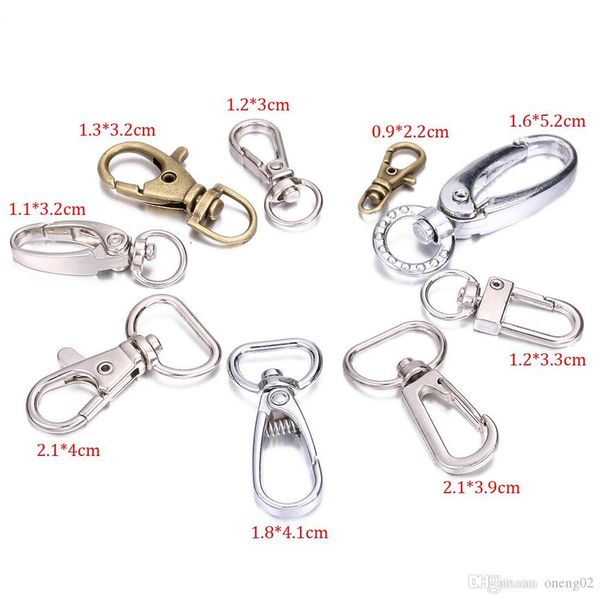 genuine 10pcs/ lot keychain lobster swivel clasps for key ring metal keychain hook craft key rings diy key chain accessories, Slivery;golden
genuine 10pcs/ lot keychain lobster swivel clasps for key ring metal keychain hook craft key rings diy key chain accessories, Slivery;golden