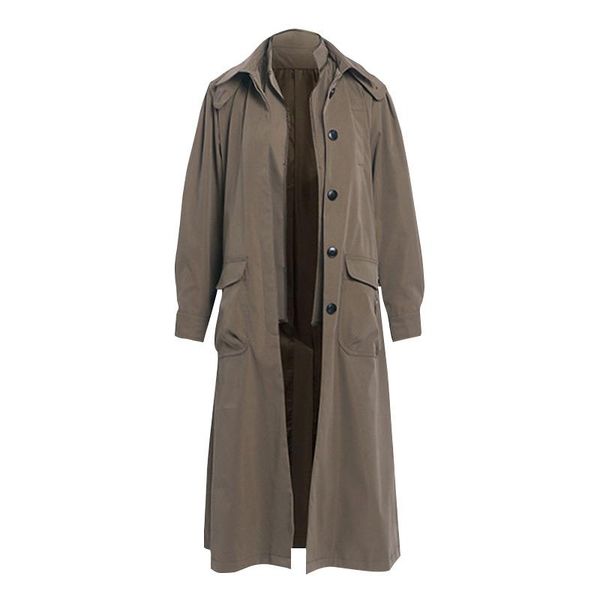 fake 2 piece windbreaker women long coat korean clothes 2021 autumn turn-down collar casual trench women's coats, Tan;black
fake 2 piece windbreaker women long coat korean clothes 2021 autumn turn-down collar casual trench women's coats, Tan;black