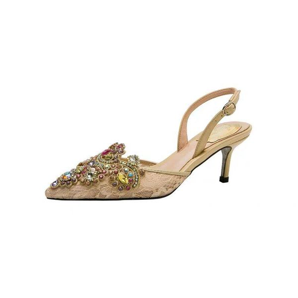 women pumps wedding shoes high heels rhinestone mesh party woman pointed toe 2021designe luxury spring summer female sandals, Black
women pumps wedding shoes high heels rhinestone mesh party woman pointed toe 2021designe luxury spring summer female sandals, Black