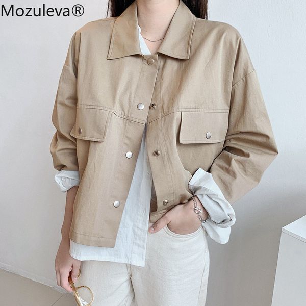 spring women's jacket casual pockets fashionable cargo outerwear summer linen and cotton short tooling 210427, Black;brown
spring women's jacket casual pockets fashionable cargo outerwear summer linen and cotton short tooling 210427, Black;brown