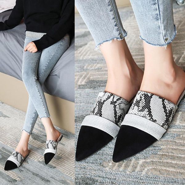slippers women mixed colors female mules fashion low heels shoes pointed toe ladies elegant slipper woman patchwork sandals, Black
slippers women mixed colors female mules fashion low heels shoes pointed toe ladies elegant slipper woman patchwork sandals, Black