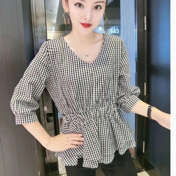 autumn women ruffles pullovers woman striped peplum lady dot blouses femme women's & shirts, White
autumn women ruffles pullovers woman striped peplum lady dot blouses femme women's & shirts, White