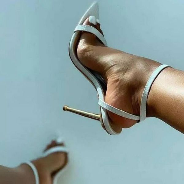 sandals elegant wedding dress women metal high heels buckle strap gladiator ladies pumps stiletto shoes, Black
sandals elegant wedding dress women metal high heels buckle strap gladiator ladies pumps stiletto shoes, Black