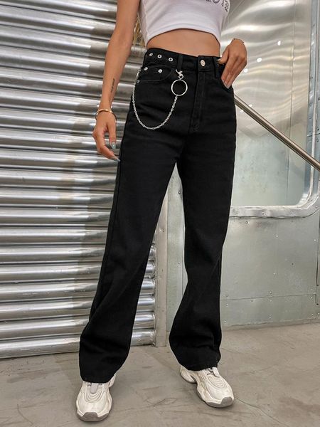 women's jeans ladies high waist straight pants 2021 women washed loose black trousers fashion simple street women's, Blue
women's jeans ladies high waist straight pants 2021 women washed loose black trousers fashion simple street women's, Blue