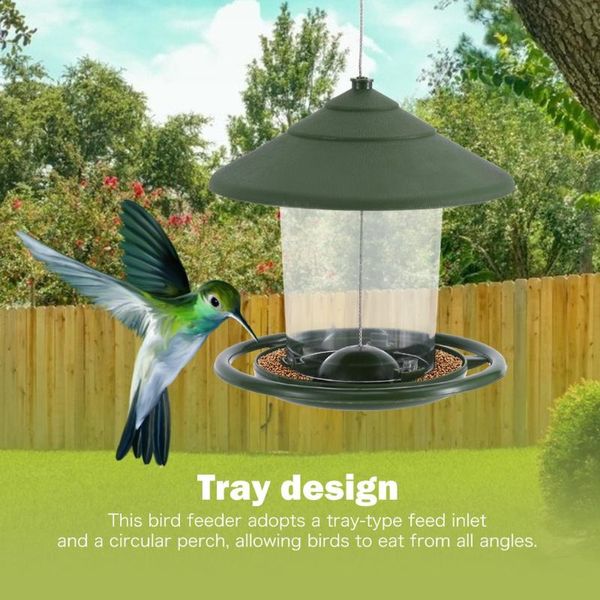 other bird supplies feeder plastic with roof container waterproof hanging for garden decoration wire rope
other bird supplies feeder plastic with roof container waterproof hanging for garden decoration wire rope