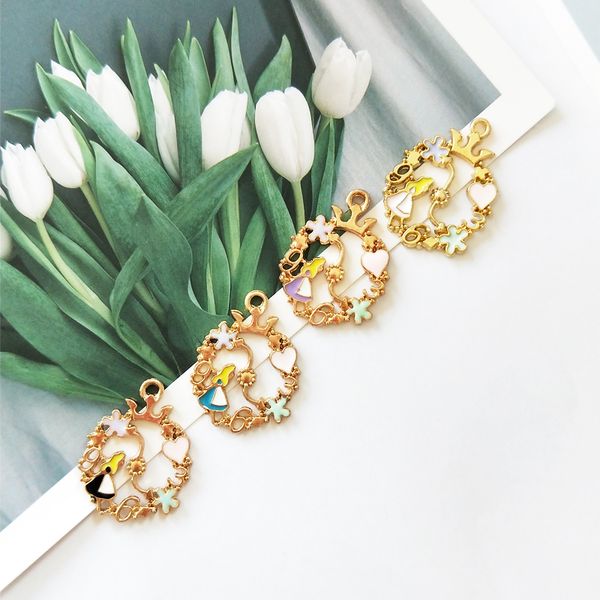 10pcs/lot wreath alice girls floating enamel charms gold color alloy pendant fit necklace bracelet earring diy jewelry accessory, Bronze;silver
10pcs/lot wreath alice girls floating enamel charms gold color alloy pendant fit necklace bracelet earring diy jewelry accessory, Bronze;silver