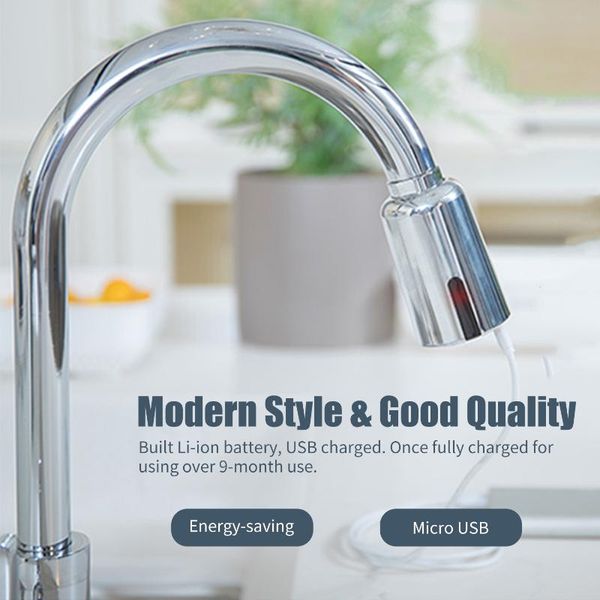 kitchen faucets automatic faucet motion sensor adapter tap touchless sprayer head usb recharged smart bathroom sink
kitchen faucets automatic faucet motion sensor adapter tap touchless sprayer head usb recharged smart bathroom sink