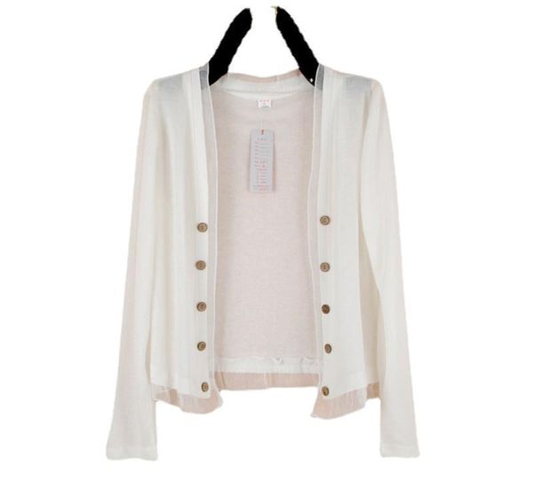 women's t-shirt knitting cardigan women spring fashion large size 5xl loose wild shawl coat summer sunscreen shirt air conditioning, White
women's t-shirt knitting cardigan women spring fashion large size 5xl loose wild shawl coat summer sunscreen shirt air conditioning, White