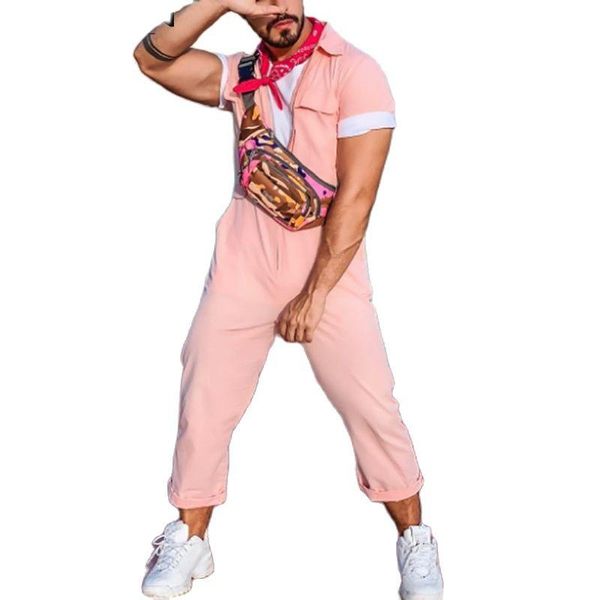 men's pants fashion jumpsuit monochrome lapel short sleeve street wear loose cargo men 2021 zipper s-5xl, Black
men's pants fashion jumpsuit monochrome lapel short sleeve street wear loose cargo men 2021 zipper s-5xl, Black