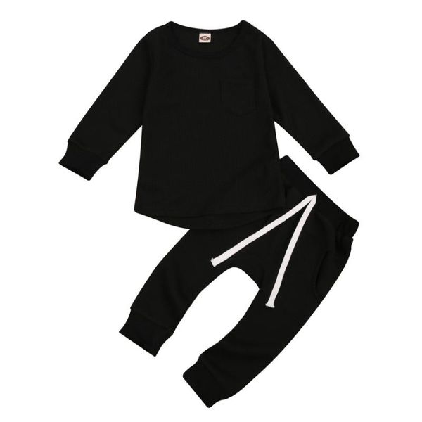 clothing sets toddler girl clothes baby long sleeve pocket tshirts pants trousers 2 pcs outfits infant, White
clothing sets toddler girl clothes baby long sleeve pocket tshirts pants trousers 2 pcs outfits infant, White